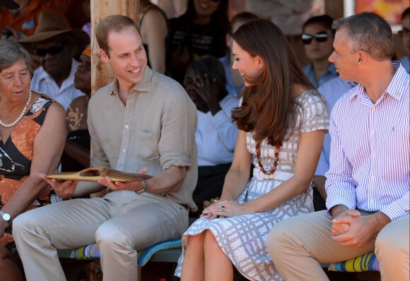 Le duc et la duchesse de Cambridge à Uluru le 22 avril 2014
