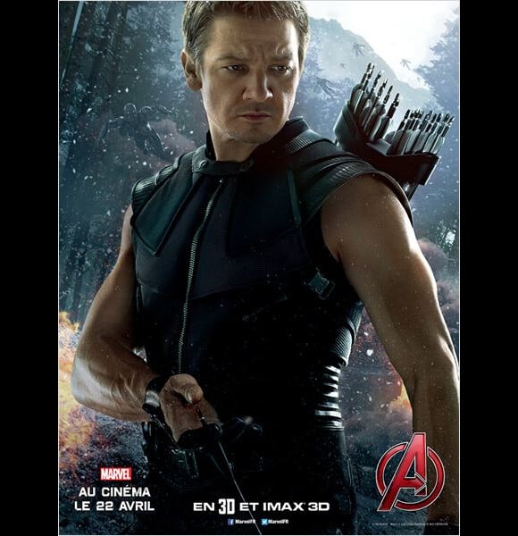 Jeremy Renner est Hawkeye dans Avengers.