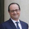 François Hollande sur le perron de l'Elysée à Paris, le 10 février 2015.