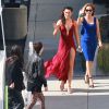Demi Moore et ses filles Rumer Willis et Tallulah Willis - People à l'enregistrement de "Dancing With The Stars" à Hollywood, le 4 mai 2015.