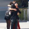 Demi Moore et ses filles Rumer Willis et Tallulah Willis - People à l'enregistrement de "Dancing With The Stars" à Hollywood, le 4 mai 2015. 
