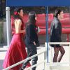 Demi Moore et ses filles Rumer Willis et Tallulah Willis - People à l'enregistrement de "Dancing With The Stars" à Hollywood, le 4 mai 2015.