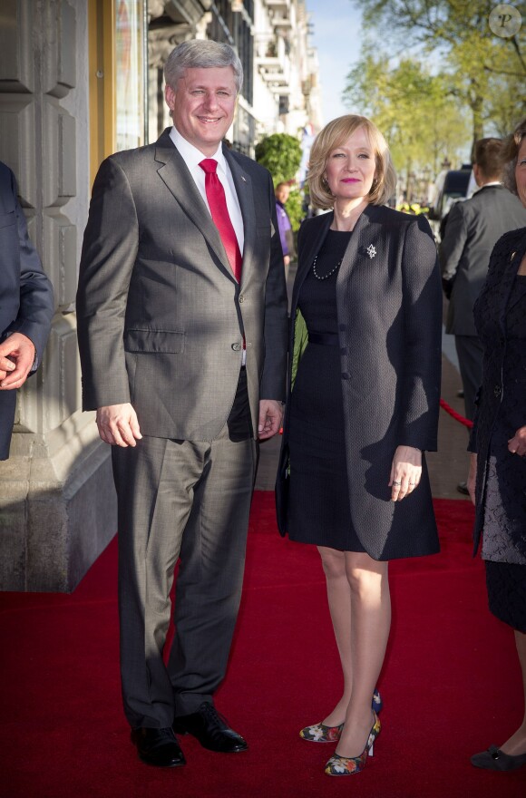 Le premier ministre Canadien Stephen Harper et sa femme Laureen assistaient dans la soirée du 5 mai 2015 au concert de la liberté, à Amsterdam, marquant la fin des célébrations de la Libération et de la fin de la Seconde Guerre mondiale.