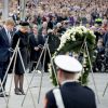 Le roi Willem-Alexander et la reine Maxima des Pays-Bas lors des cérémonies du Jour du Souvenir à Amsterdam le 4 mai 2015