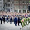 Le roi Willem-Alexander et la reine Maxima des Pays-Bas lors des cérémonies du Jour du Souvenir à Amsterdam le 4 mai 2015