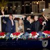 Le roi Willem-Alexander, la reine Maxima et la princesse Beatrix des Pays-Bas assistaient le 5 mai 2015 à Amsterdam au concert de la liberté clôturant les commémorations des 70 ans de la fin de la Seconde Guerre mondiale.