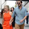 Jennie Garth dans les rues de New-York avec son fiancé David Abrams, le 5 mai 2015