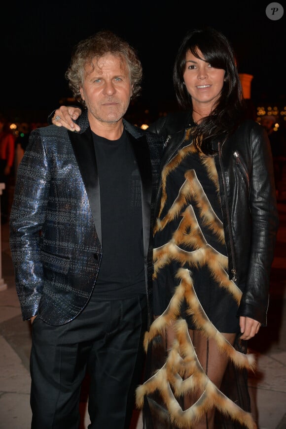Renzo Rosso et sa compagne Arianna Alessi - Soirée Pinault à l'occasion de la 56ème Biennale Internationale d'Art à Venise en Italie le 6 mai 2015. 
