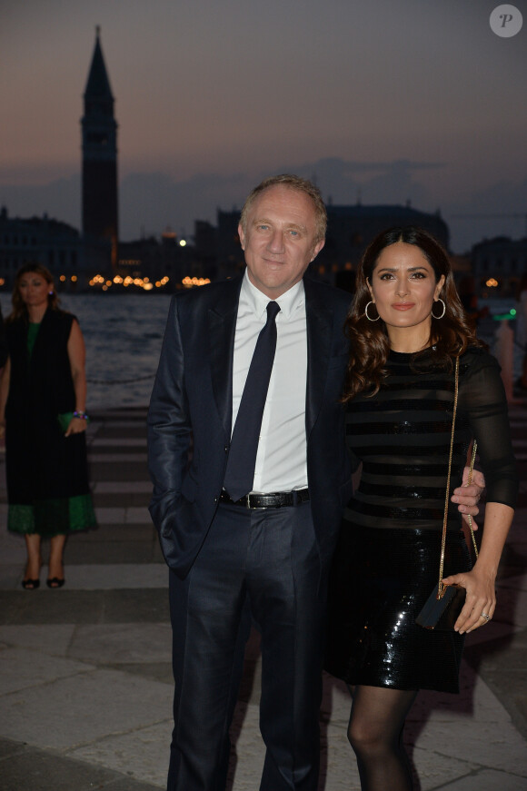 François-Henri Pinault et sa femme Salma Hayek - Soirée Pinault à l'occasion de la 56ème Biennale Internationale d'Art à Venise en Italie le 6 mai 2015 