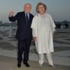 François Pinault et sa femme Maryvonne Pinault - Soirée Pinault à l'occasion de la 56ème Biennale Internationale d'Art à Venise en Italie le 6 mai 2015.  