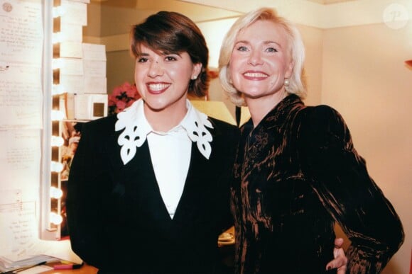 Michèle Torr et sa fille Emily, en 1998  