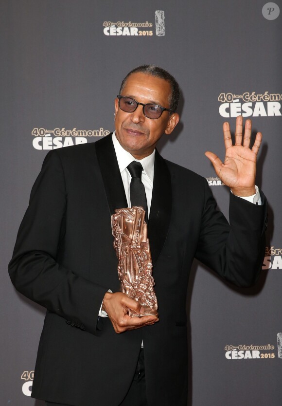 Abderramhane Sissako (César du Meilleur film) - Press room de la 40ème cérémonie des César au théâtre du Châtelet à Paris. Le 20 février 2015