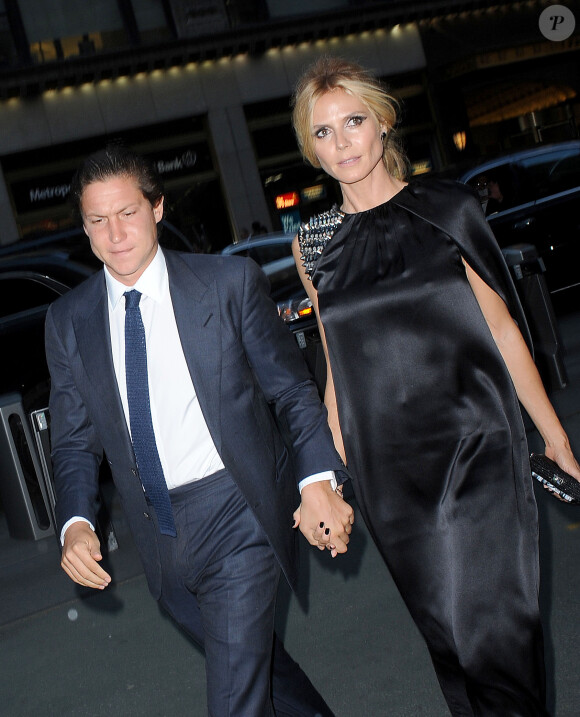 Vito Schnabel et Heidi Klum à Manhattan, New York, le 7 mai 2015.