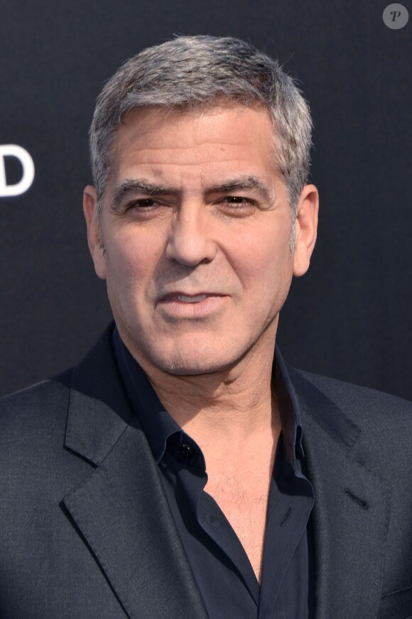 George Clooney lors de la première de Tomorrowland (A la poursuite de demain) au AMC Downtown Disney 12 Theater, Anaheim, le 9 mai 2015.
