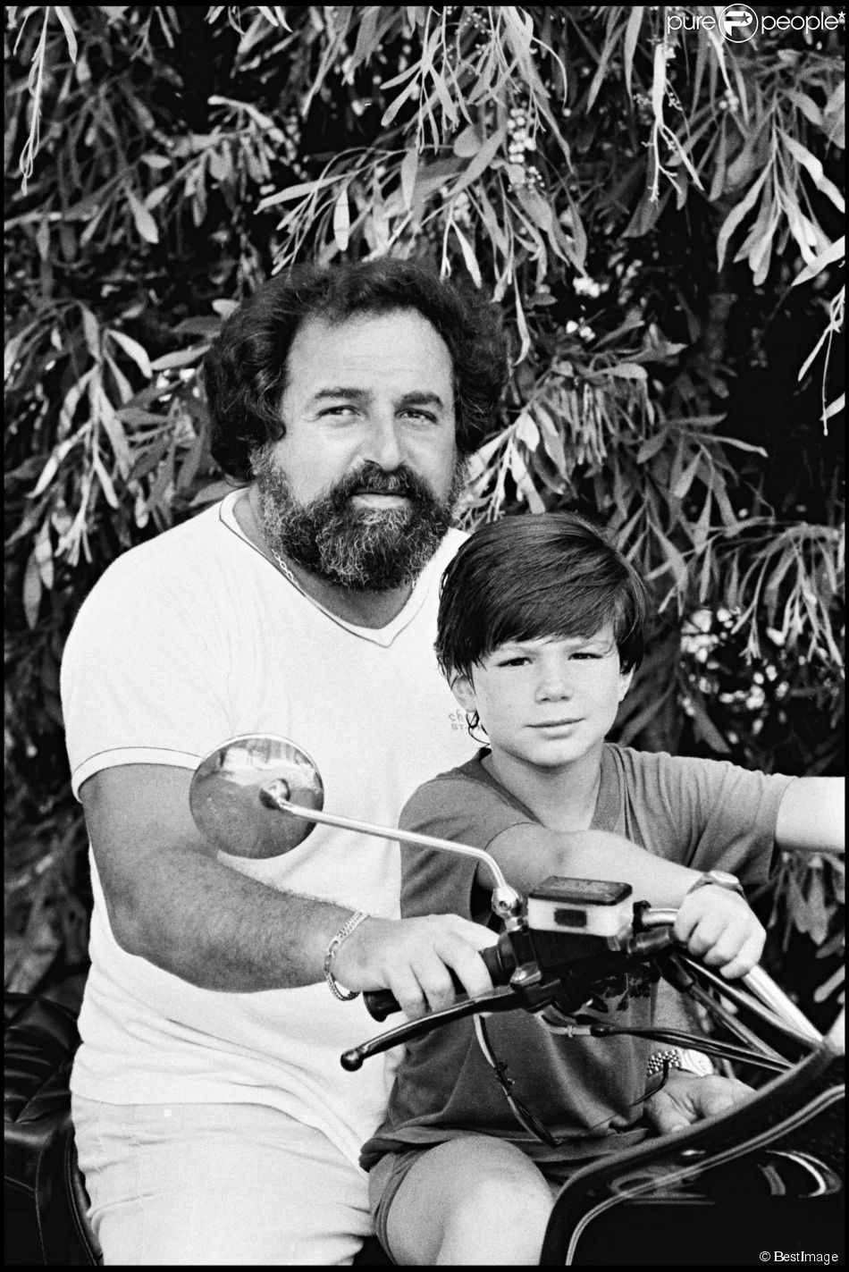  Richard Anthony et son fils Alexandre en 1983.&amp;nbsp; 
