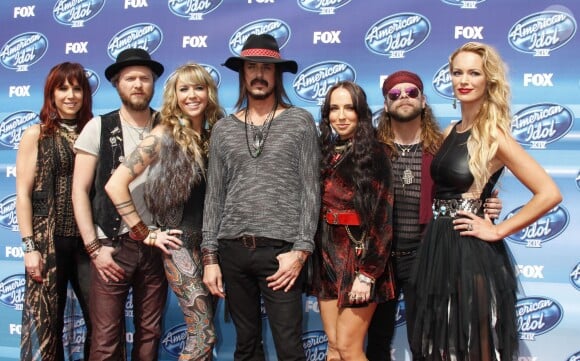Loving Mary (Le groupe de Stephen Tyler) à la soirée "American Idol" à Hollywood, le 13 mai 2015