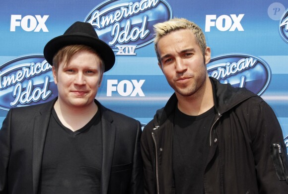 Patrick Stump, Pete Wentz, à la soirée "American Idol" à Hollywood, le 13 mai 2015