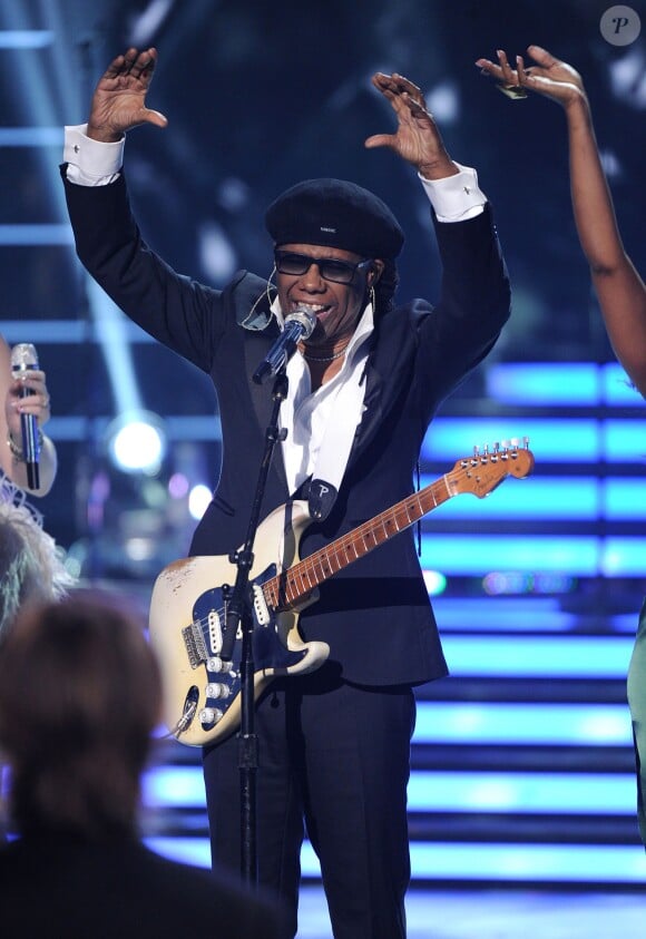 Nile Rodgers lors de l'émission American Idol, le 13 mai 2015