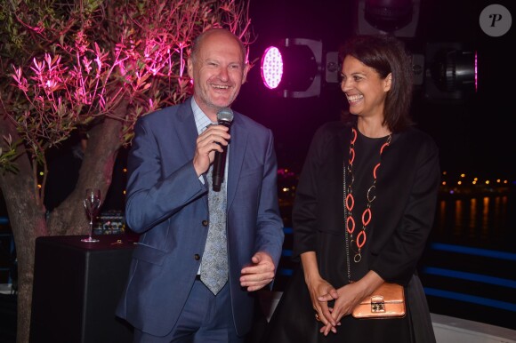 Exclusif - Isabelle Giordano et Jean-Paul Salomé lors de la soirée UniFrance Films et L'Oréal Paris à l'hôtel Martinez. Cannes, le 14 mai 2015.