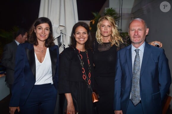 Exclusif - Isabelle Giordano, Alice Taglioni et Jean-Paul Salomé assistent à la soirée UniFrance Films et L'Oréal Paris à l'hôtel Martinez. Cannes, le 14 mai 2015.