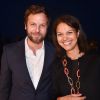 Exclusif - Joachim Roncin et Isabelle Giordano assistent à la soirée UniFrance Films et L'Oréal Paris à l'hôtel Martinez. Cannes, le 14 mai 2015.