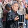 George Clooney arrive à l'émission "Late Show With David Letterman" à New York, le 14 mai 2015  