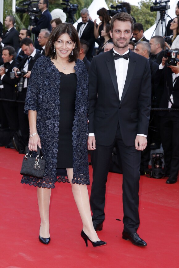 Anne Hidalgo, Bruno Julliard - Montée des marches du film "Irrational Man" (L'homme irrationnel) lors du 68e Festival International du Film de Cannes, à Cannes le 15 mai 2015.