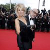 Anne-Florence Schmitt, Richard Gianorio (Madame Figaro) - Montée des marches du film "Irrational Man" (L'homme irrationnel) lors du 68e Festival International du Film de Cannes, à Cannes le 15 mai 2015.
