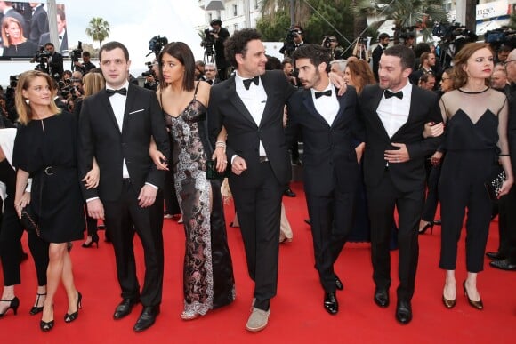 Emilie de Preissac, Guillaume Gouix, Adèle Exarchopoulos, Elie Wajeman, Tahar Rahim, Cédric Kahn, Sarah Le Picard - Montée des marches du film "Irrational Man" (L'homme irrationnel) lors du 68e Festival International du Film de Cannes, à Cannes le 15 mai 2015.