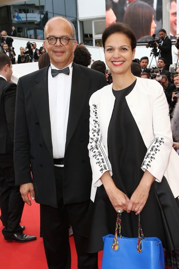 Isabelle Giordano et guest - Montée des marches du film "Irrational Man" (L'homme irrationnel) lors du 68e Festival International du Film de Cannes, à Cannes le 15 mai 2015.