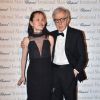 Woody Allen et sa femme Soon-Yi - Soirée du film "L'homme irrationnel" de Woody Allen sur la plage du Martinez, parrainée par Chopard, lors du 68e Festival international du film de Cannes. Le 15 mai 2015
