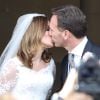 La chanteuse Geri Halliwell et Christian Horner - Mariage de Geri Halliwell et Christian Horner en l'église de Woburn le 15 mai 2015
