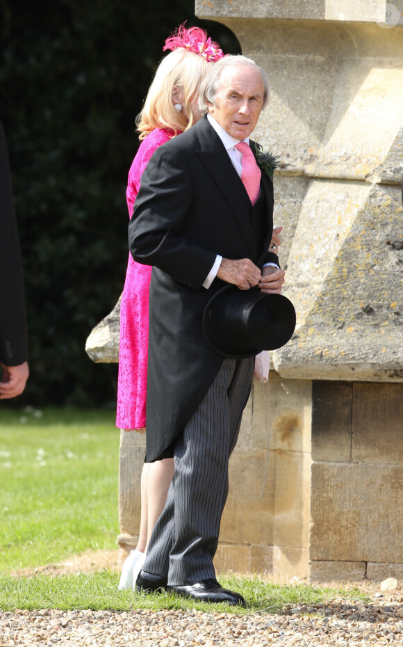 Jackie Stewart - Mariage de Geri Halliwell et Christian Horner en l'église de Woburn le 15 mai 2015 