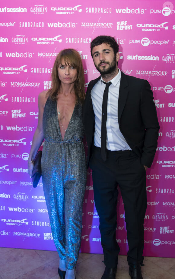 Exclusif - Axelle Laffont et son compagnon Cyril Paglino - Soirée Richard Orlinski à la suite Sandra and Co au 63 boulevard de La Croisette lors du 68e Festival international du film de Cannes le 16 mai 2015