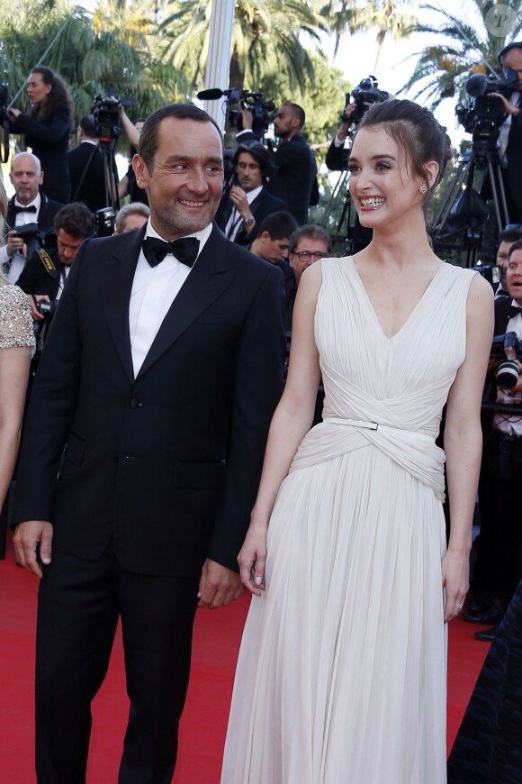 Gilles Lellouche, Charlotte Le Bon - Montée des marches du film "Inside Out" (Vice-Versa) lors du 68e Festival International du Film de Cannes, le 18 mai 2015.