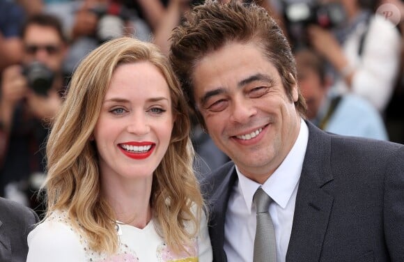 Emily Blunt, Benicio del Toro - Photocall du film "Sicario" lors du 68e festival international du film de Cannes le 19 mai 2015.