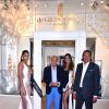 Fawaz Gruosi, Izabel Goulart, Chanel Iman, Gilles Mansard (président de De Grisogono France) - Inauguration de la boutique De Grisogono lors du 68e Festival International du Film de Cannes, le 20 mai 2015.