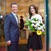 Le prince Frederik et la princesse Mary de Danemark inaugurent une boutique Ecco à Munich le 20 mai 2015