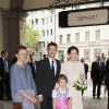 La princesse Mary et le prince Frederik de Danemark visitent le Löwenbräukeller à Munich, à l'occasion de leur voyage officiel en Allemagne. Le 21 mai 2015