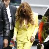Beyoncé, tout de jeune vêtue, arrive à son bureau dans le quartier de Midtown à New York, le 20 mai 2015.