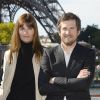Marina Hands et Guillaume Canet - Conférence de presse de la deuxième édition du "Longines Paris Eiffel Jumping" sur le Yatch "Le Paquebot" à Paris le 20 mai 2015.
