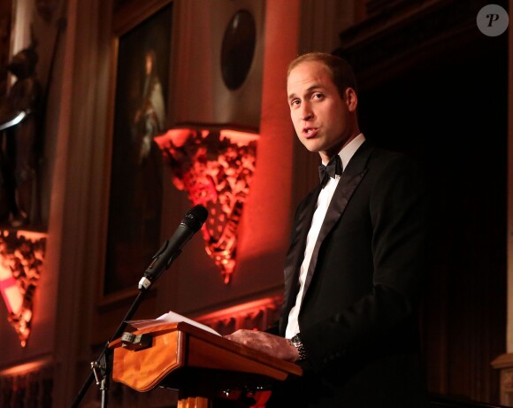 Le prince William lors du gala pour les 25 ans du Tusk Trust à Windsor le 21 mai 2015