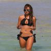 Le mannequin Keleigh Sperry (petite amie de l'acteur Miles Teller) se baigne sur une plage de Miami. Le 19 mai 2015.