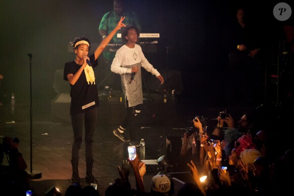 Willow & Jaden Smith - Premier festival de musique Afropunk à Paris Music Festival, au Trianon, le 24 mai 2015