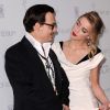 Johnny Depp et Amber Heard à Los Angeles, le 10 janvier 2015.