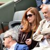 Francis Perrin et sa femme Gersende - People dans les tribunes lors du tournoi de tennis de Roland Garros à Paris le 29 mai 2015.