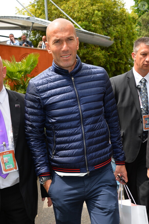 Zinedine Zidane - People au village des Internationaux de France de tennis de Roland Garros à Paris le 29 mai 2015. 