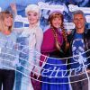Nagui et sa femme Mélanie Page participent au lancement de la Fête Givrée à Disneyland Paris, à Marne-la-Vallée, le 30 mai 2015.