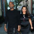  Kim Kardashian, enceinte, et Kanye West à New York, le 5 mai 2013.  