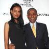 Liya Kebede et son mari Kassy Kebede arrivent au dîner Chanel en 2008 à New York